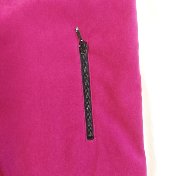 Allison Daley Bright Violet Lined Zip Up Vest, 8P - Picture 4 of 12